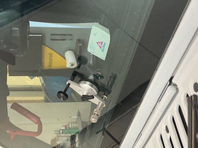Windshield chip repair example 1